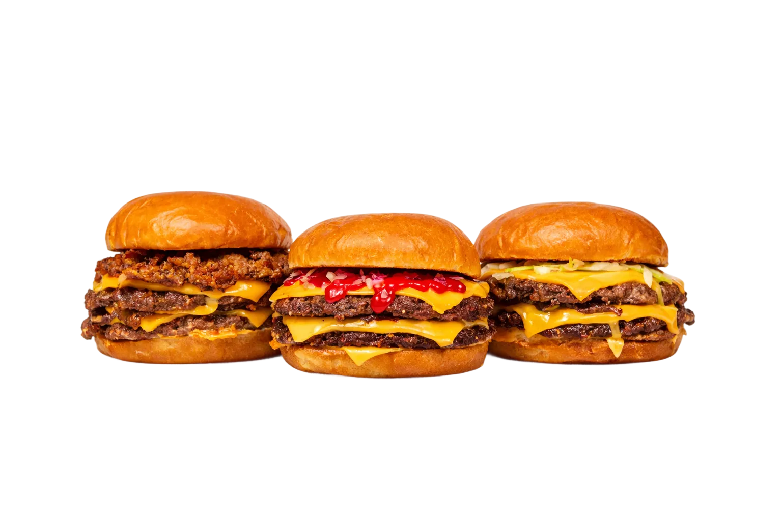 Bash Smash burger lineup
